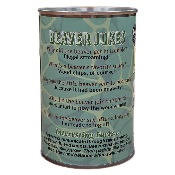 Canned Gifts - Wholesale Stuffed/Plush Toy - Kids & Baby - Chipper the Canned Beaver | Stuffed Animal Plush w/Jokes1