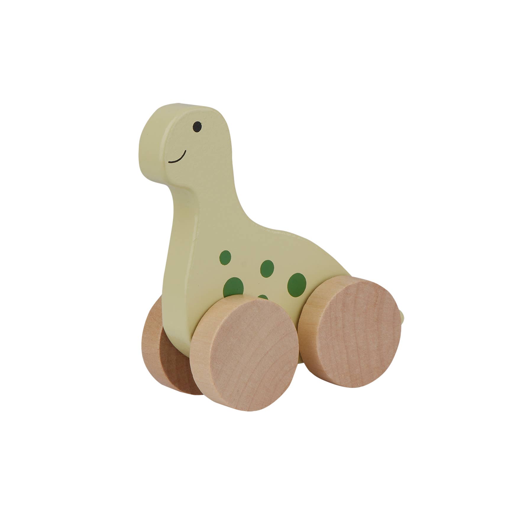 Barbo Toys - Wholesale Wood Toy - Kids - Wooden Animal on Wheels - Dino1