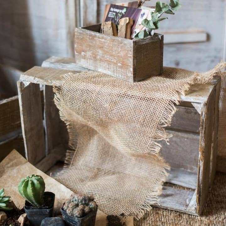 Rustic Reach - Wholesale Planter Box - Rectangular Solid Wood Crates