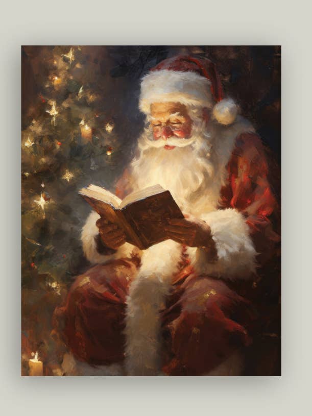 Tabla clásica de Santa Claus Artist para venta al por mayor de Petal Lane Home