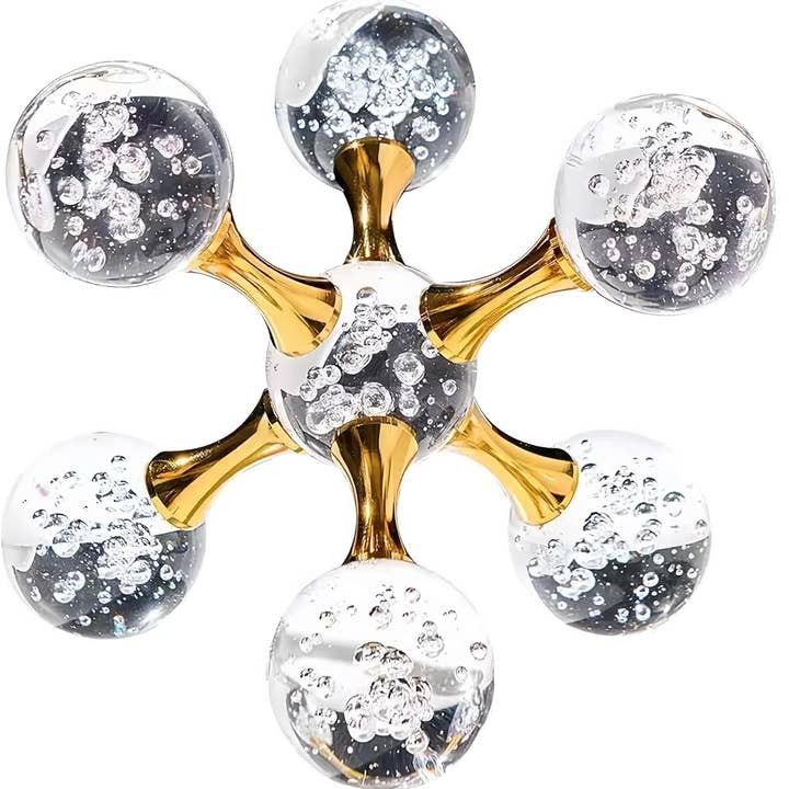 VIGOR - Wholesale Decorative Tabletop Object - Golden Crystal Ball Home Decor for Modern Western House7