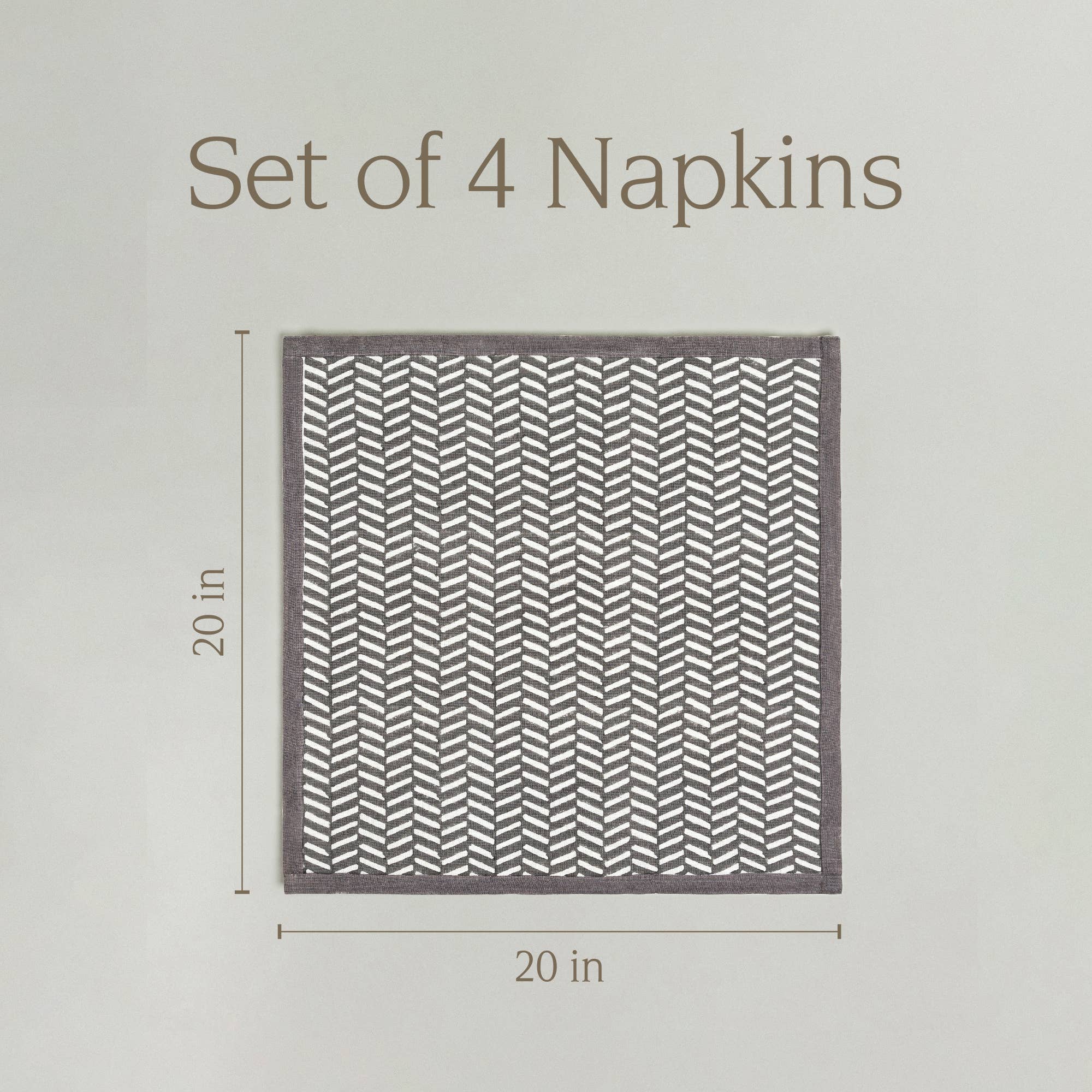 over&back - Wholesale Dinner & Cloth Napkin - Artisan Hand-Blocked Cloth Napkins – 100% Cotton – Set of 4 61