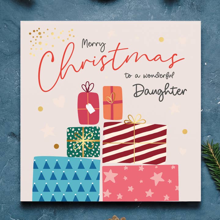 Daughter Christmas Card for wholesale by Heyyy Ltd