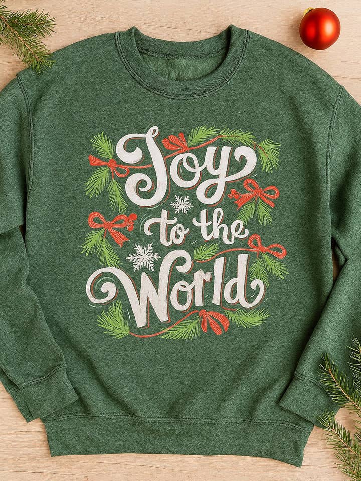 Joy to the World Sweater voor wholesale door Poppy & Aster