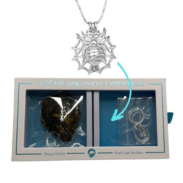 Spiderweb - DIY Oyster and Necklace Box Set for wholesale by Island Pearl Traders