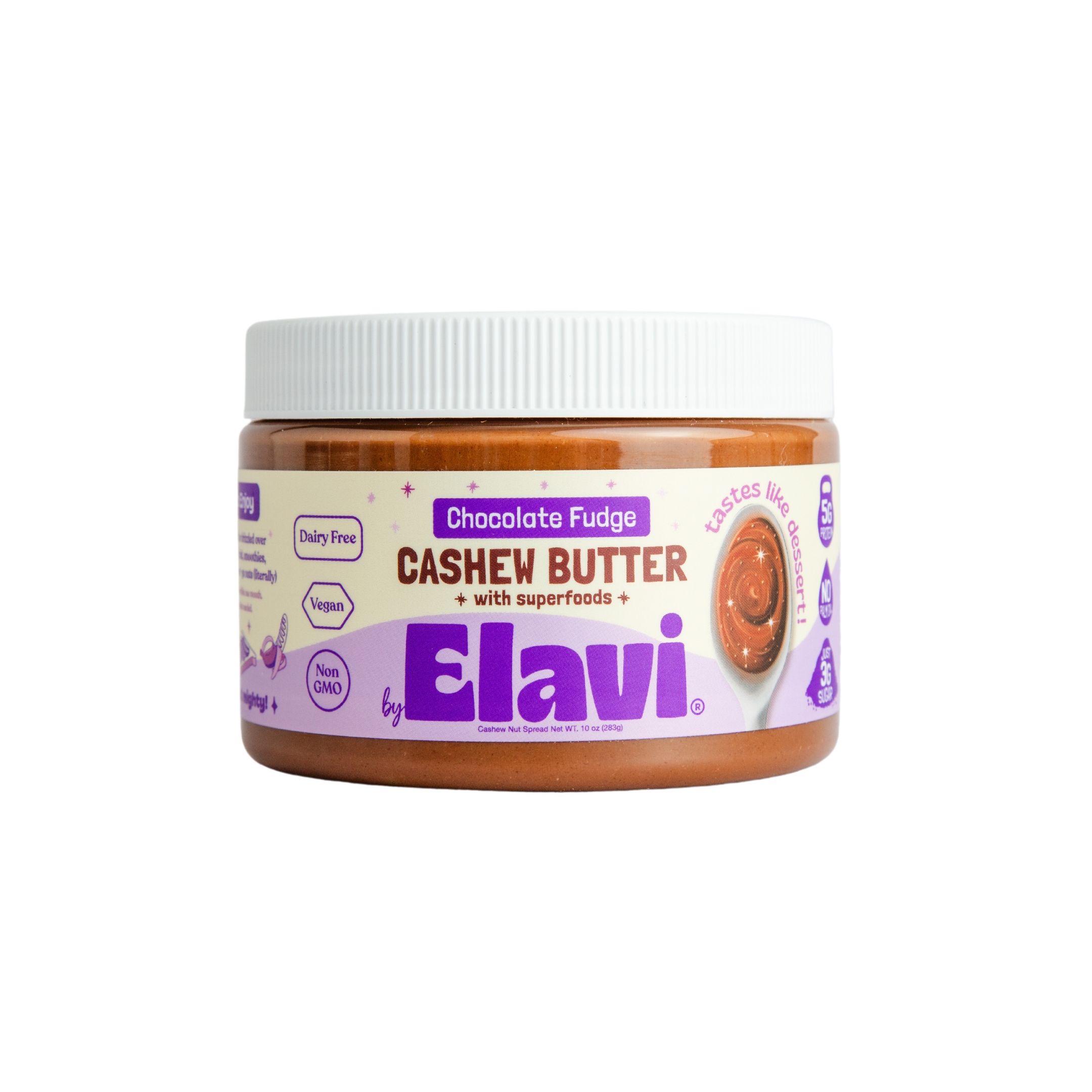 Elavi - Wholesale Nut Butter - Chocolate Fudge Cashew Butter w/ Antioxidants: Vegan4