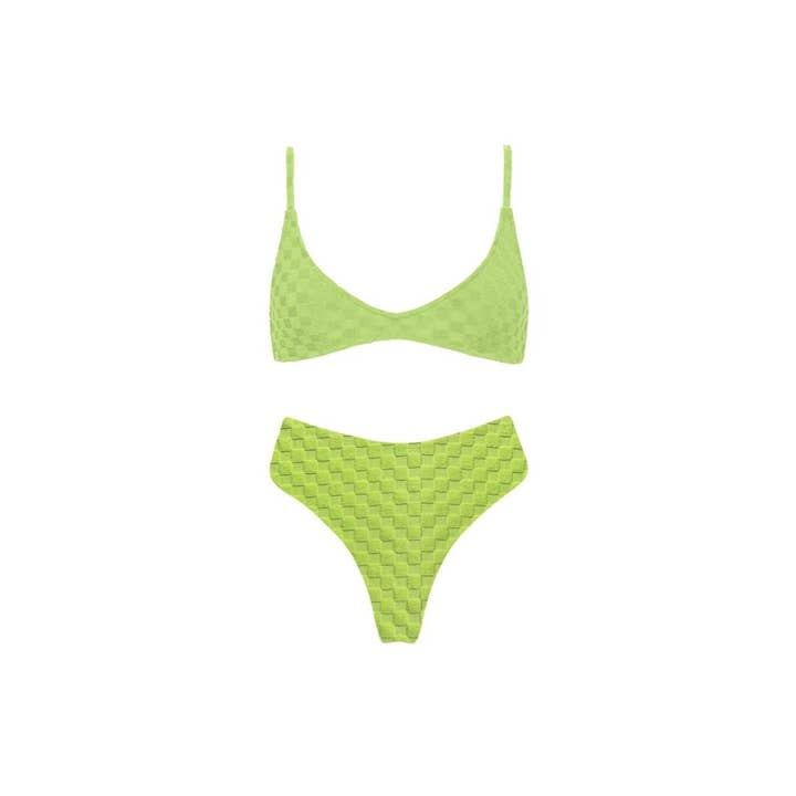 Sundaze Brunch – Großhandel Bikini – Damen – Terry Checker Bikini-Set1