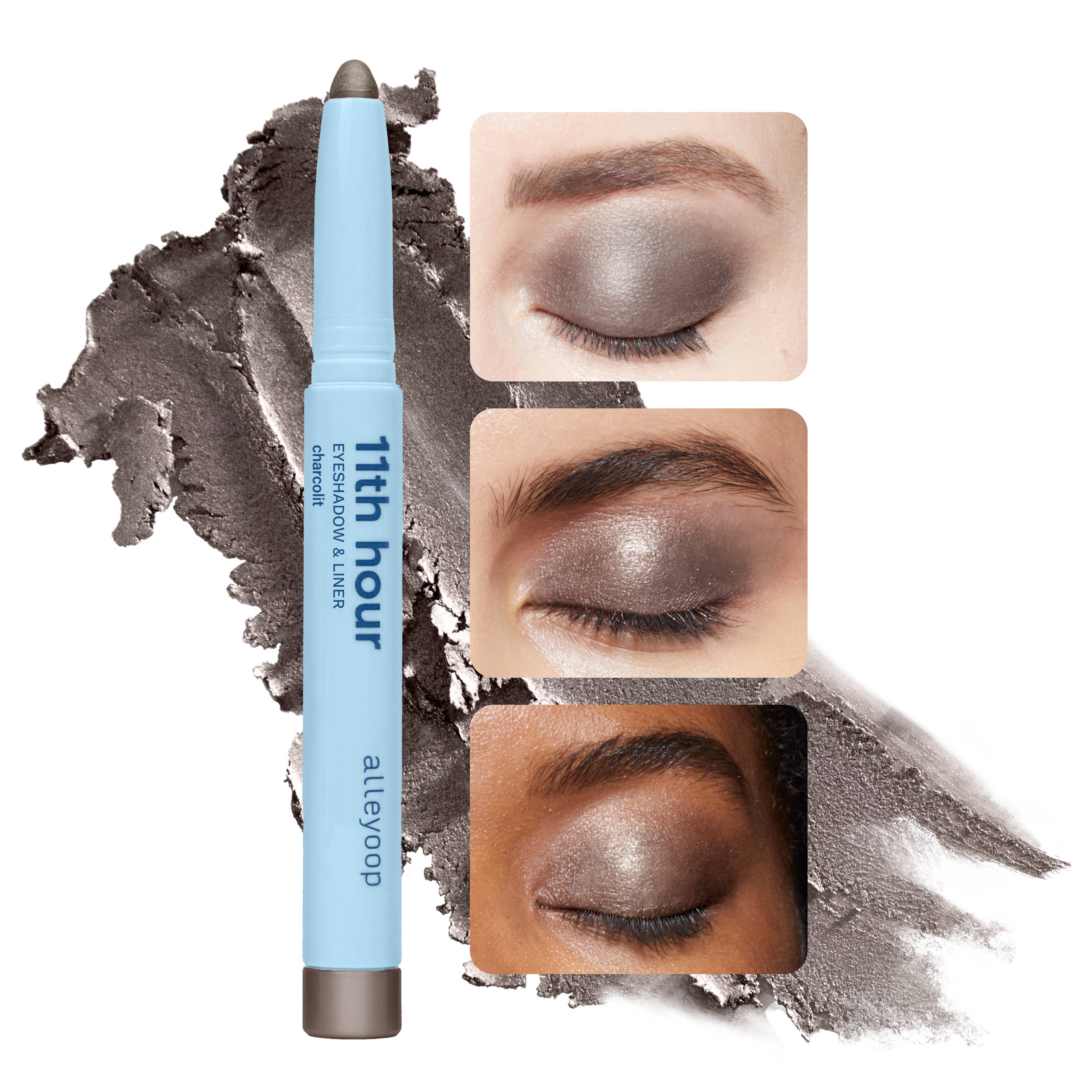 Alleyoop Makeup | Clean Beauty & Wellness - Wholesale Eyeshadow - Charcolit 11th Hour Cream Eyeshadow & Liner Stick Makeup2