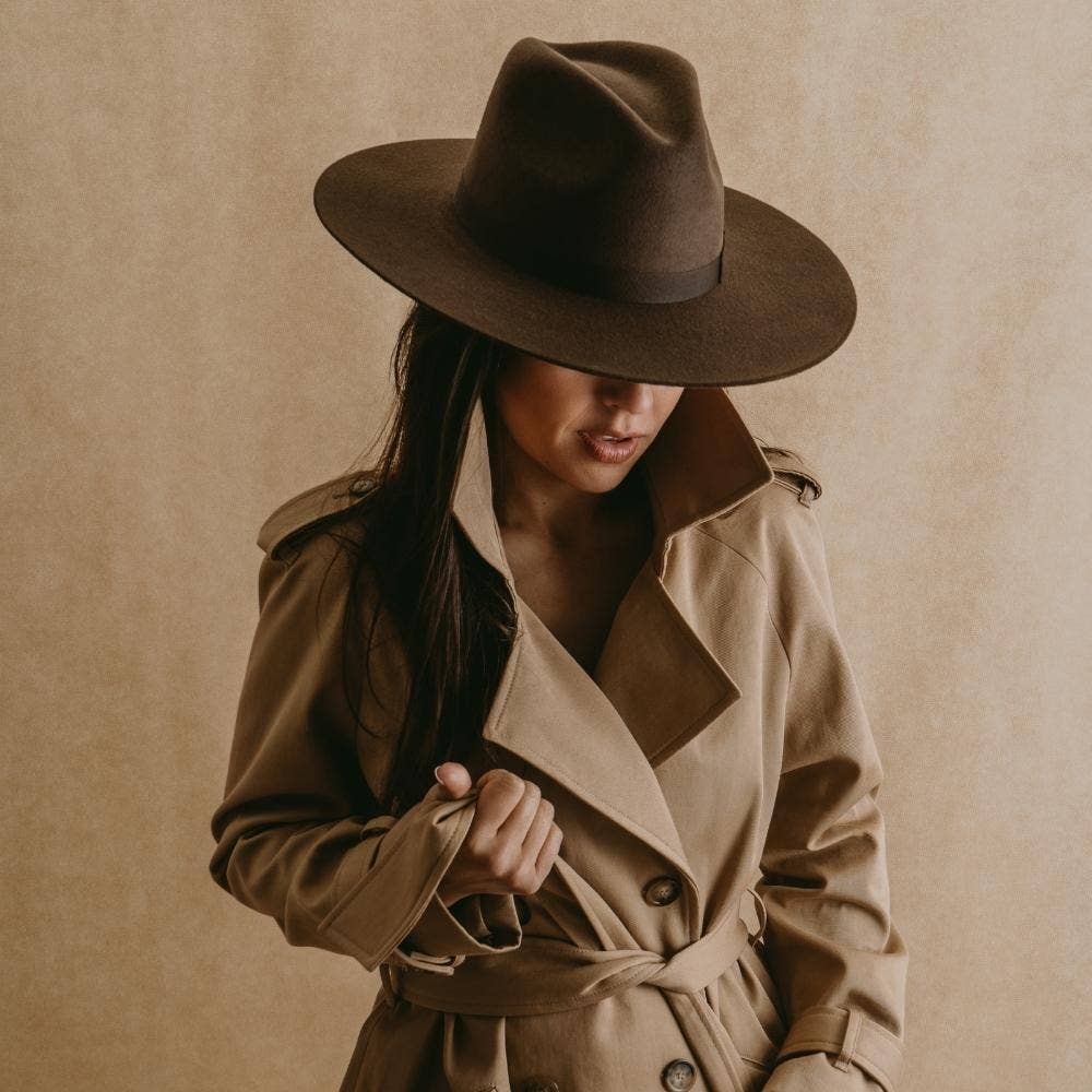 Sandoval Hats - Wholesale Fedora - Women's - Tlaquepaque · Brown fedora wide brim0