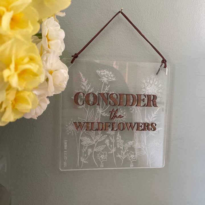Birch and tides – wholesale Decorative panel – Consider the Wildflowers engraved panel1