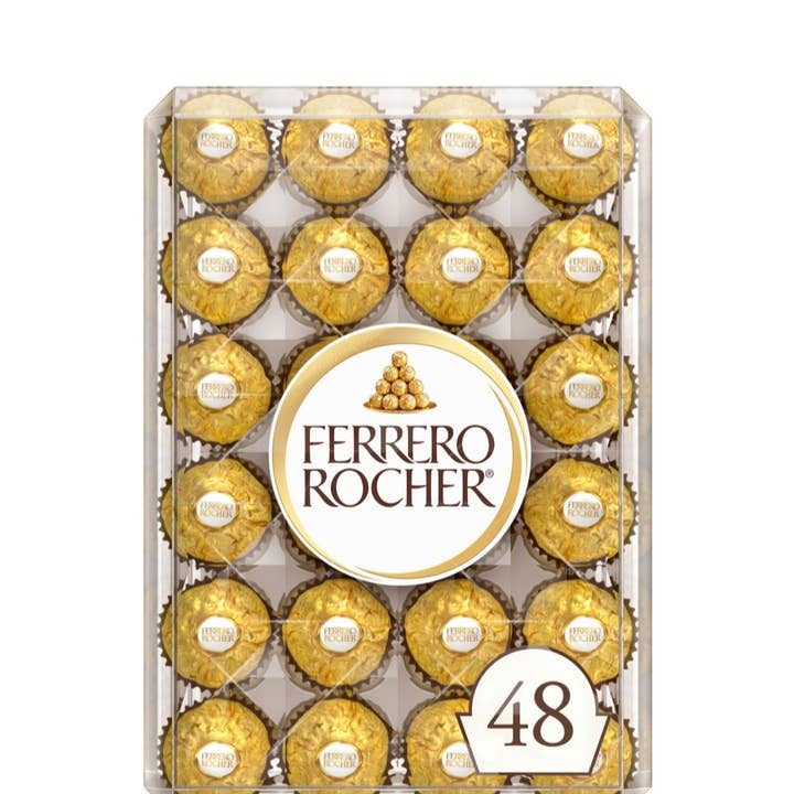Majestic Wholesale – wholesale Chocolate box – Ferrero Rocher Premium Milk Chocolate Hazelnut, 48 ct.