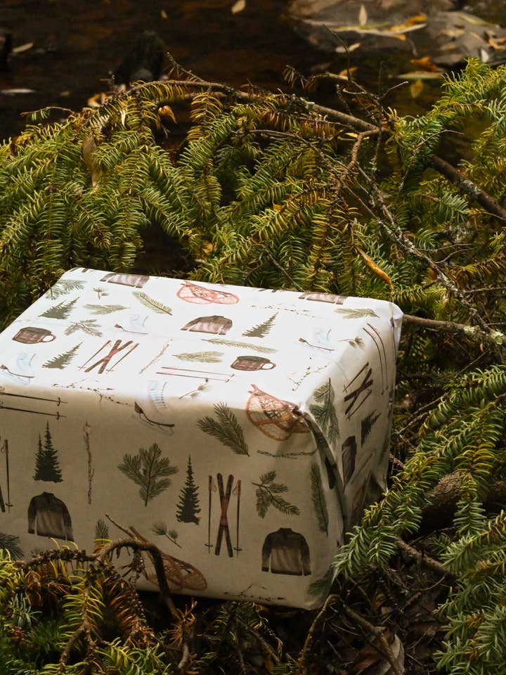 Winter Lifestyle Gift Wrap | Hand-Drawn | The Wrap for wholesale by Little Rocks Design