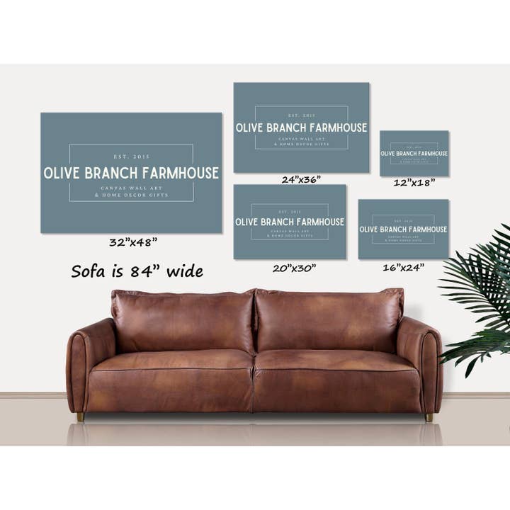 Olive Branch Farmhouse - Wholesale Sign - Vintage Ice Cream Bar Farmhouse Canvas Wall Art