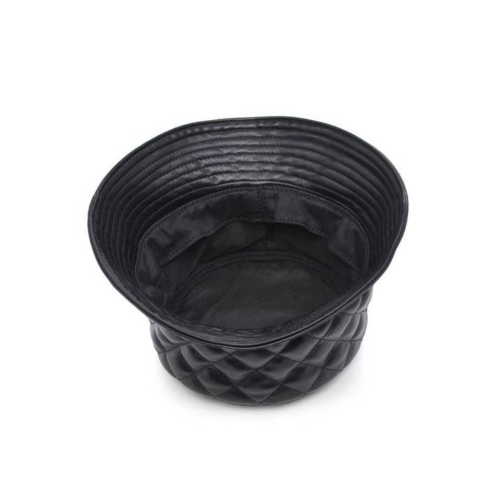 Urban Expressions - Venta al por mayor Gorro estilo pescador - Mujer - Sombrero de pescador de cuero vegano acolchado2