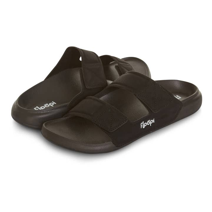 Men's Noah Adjustable Vegan Leather Slide Sandal for wholesale by Floopi