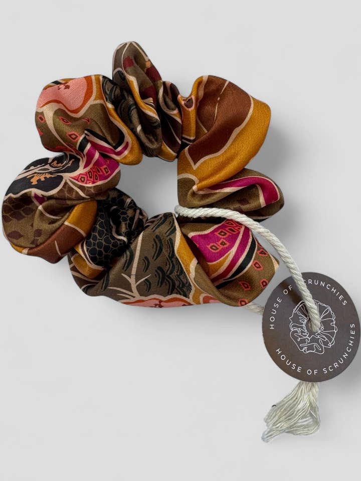 Chouchou - Fleurs d'automne - Recyclé pour la vente par House of Scrunchies