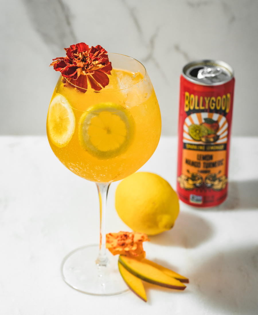 Bollygood - Wholesale Soda/Carbonated Drink - Lemon Mango Turmeric (12-pack)4