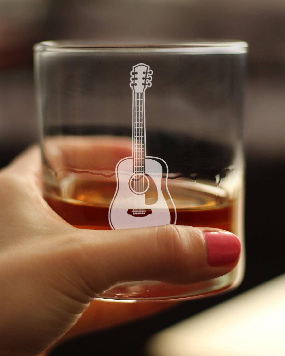 bevvee - Wholesale Cocktail/Liquor Glass - Acoustic Guitar Whiskey Rocks Glass - Musician Gifts4