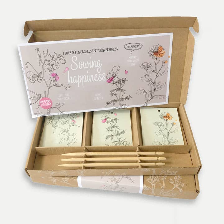 Veer&Moon - Wholesale Plant Seeds - Gift box 'Sowing Happiness' - English