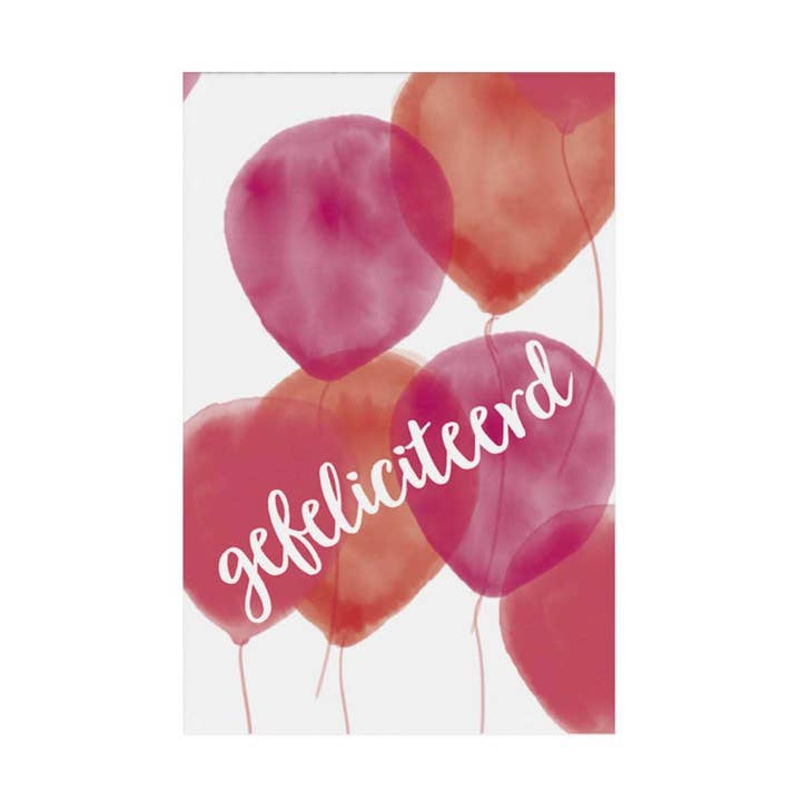 Carte-cadeau : Félicitations - Ballons | écologique pour la vente par Grafiquelien
