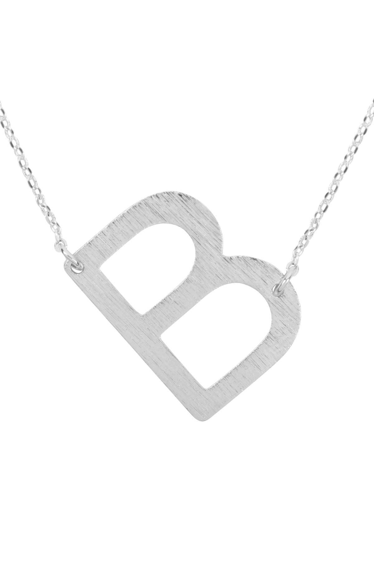 MYS Wholesale Inc - Wholesale Pendant/Charm Necklace - Initial Rough Finish Chain Necklace56