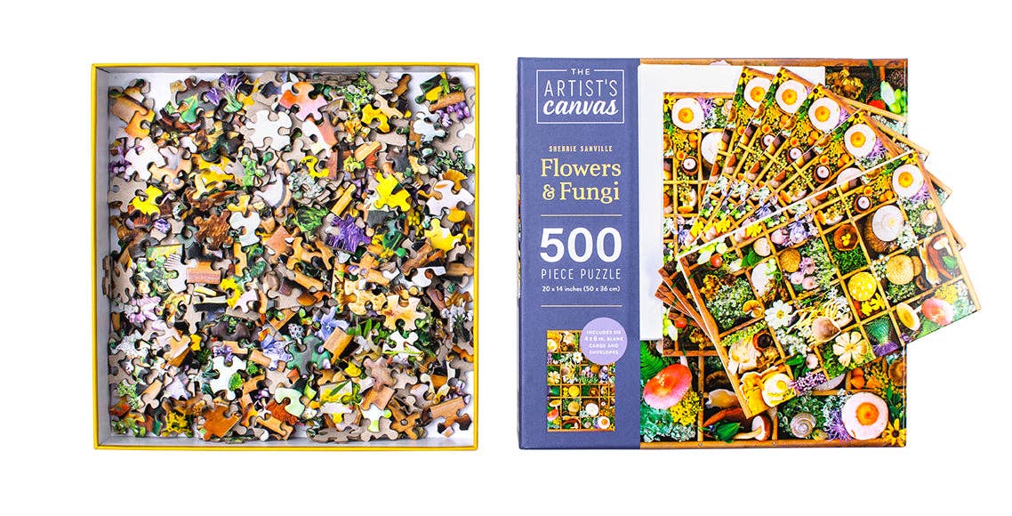 Insight Editions - #1 Pop Culture Publisher - Wholesale Puzzle - Adult - Flowers and Fungi Jigsaw Puzzle1