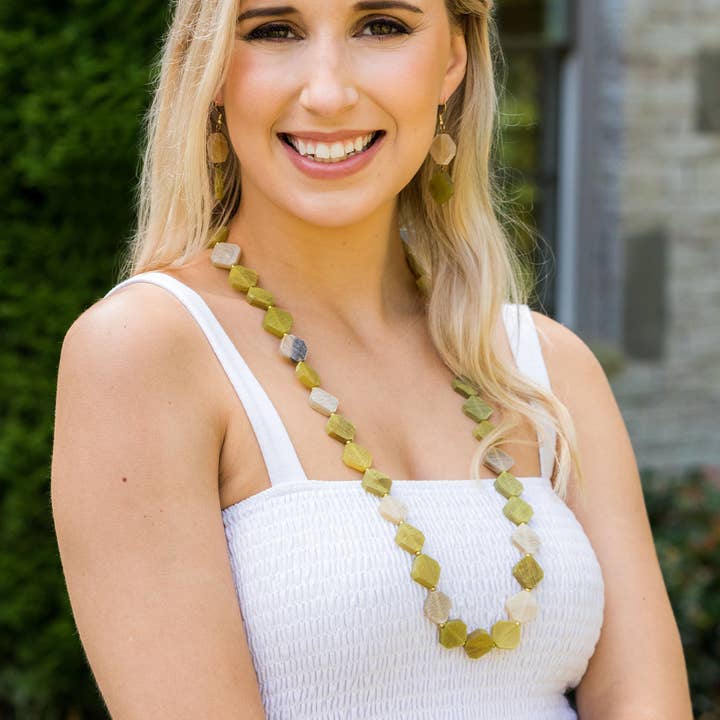 Omala Citrus Sunshine Collection - Collana con perline angolari per la vendita all'ingrosso da parte di Anju Jewelry