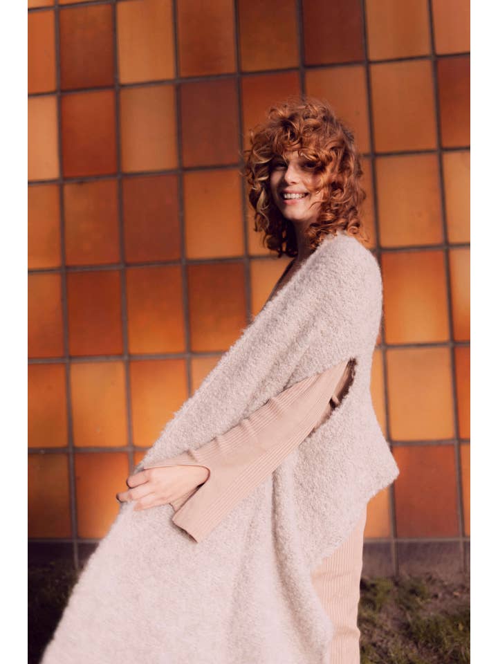 Cossac - Wholesale Poncho - Women's - Grey Poncho Scarf
