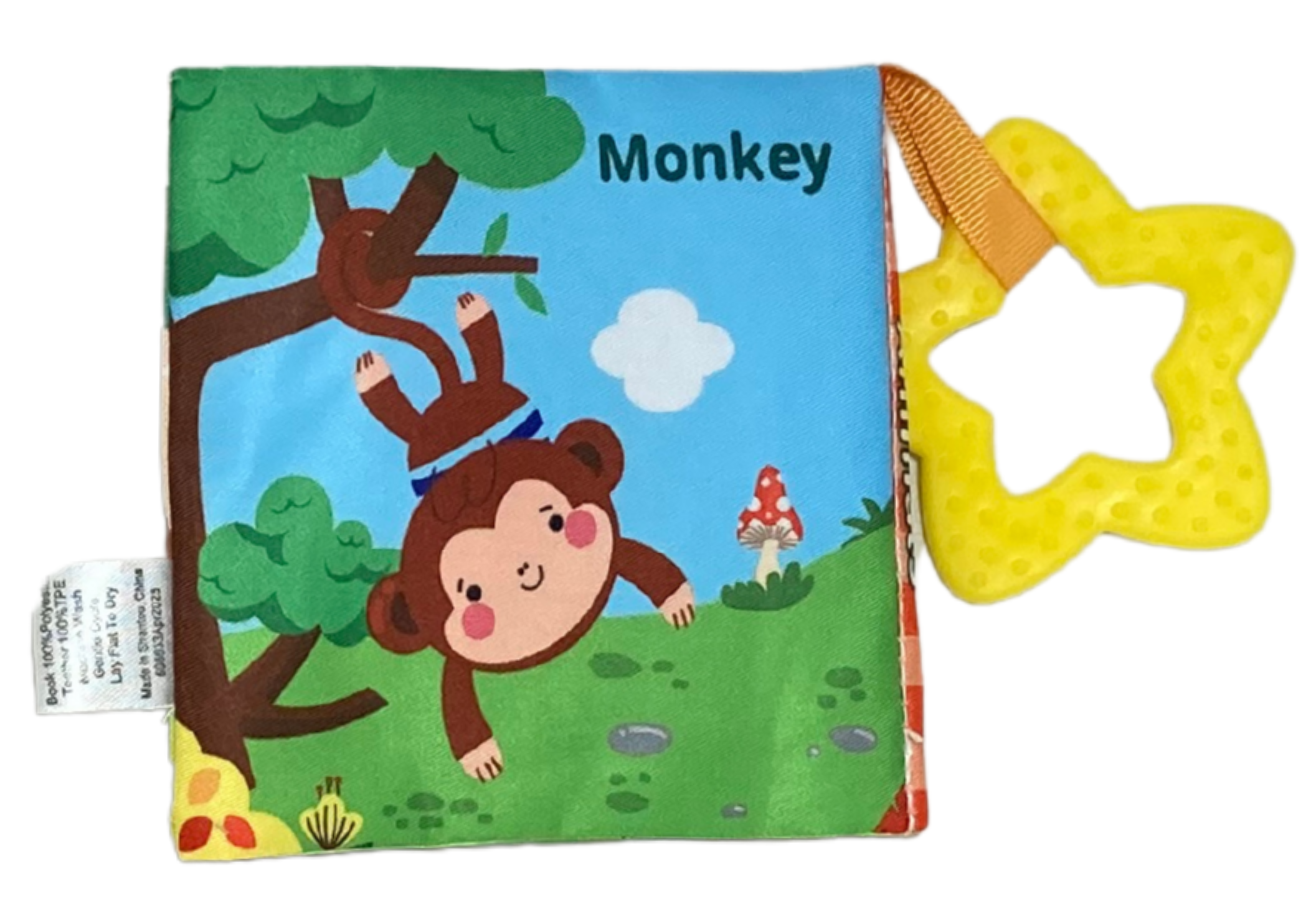 London Bridge & Maison Chic - Vente Livre pour bébés et tout-petits (jusqu'à 2 ans) - Recharge de livres en tissu avec anneau de dentition5