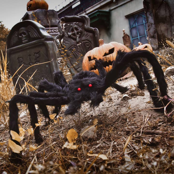 Fun Little Toys - Wholesale Decorative Figurine - Halloween Spider(3 Pack), Giant Spider6
