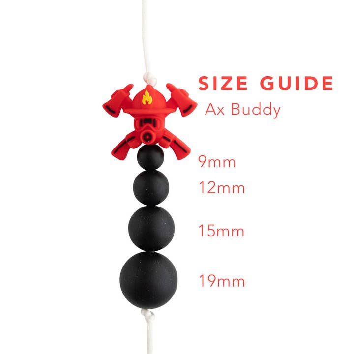 Cara & Co Silicone Craft Supply - Wholesale Craft supplies - Ax Buddy Silicone Focal Beads2