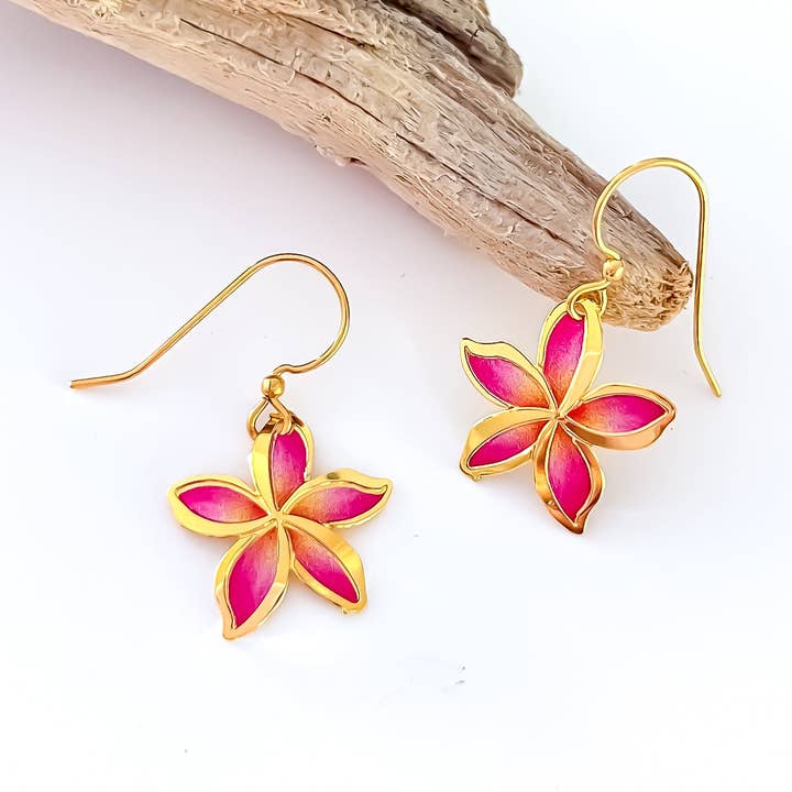 Plumeria Hues Earring for wholesale by Leighton Lam Designs