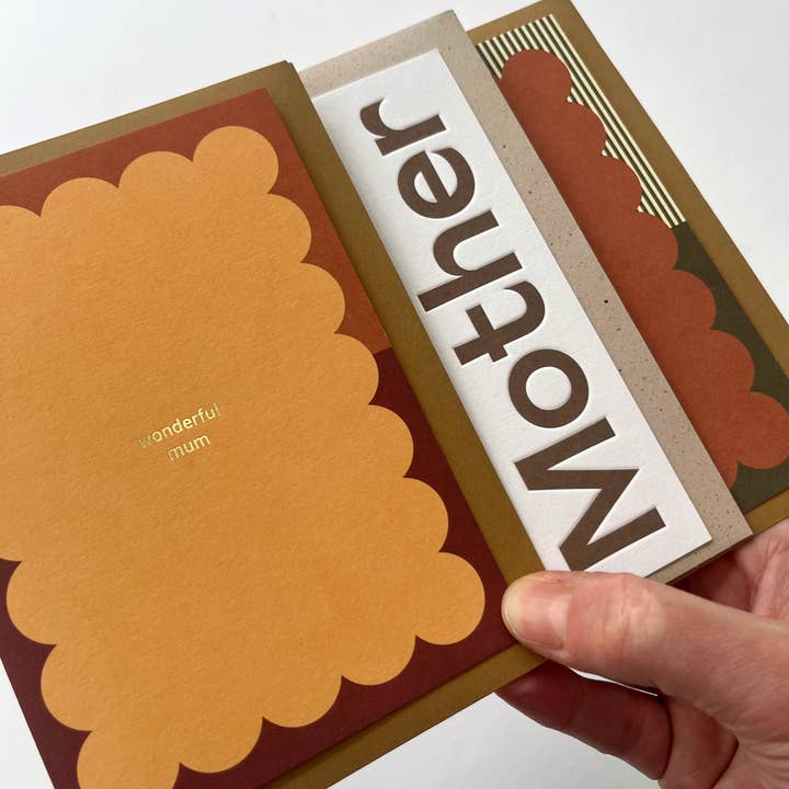 Kinshipped - Wholesale Mother’s Day card - wonderful mum Mother's Day foiled greeting card1