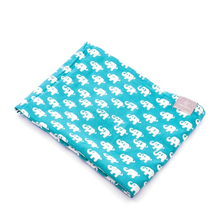 Kids Olifant Sarong Turquoise voor wholesale door LINDA HERING