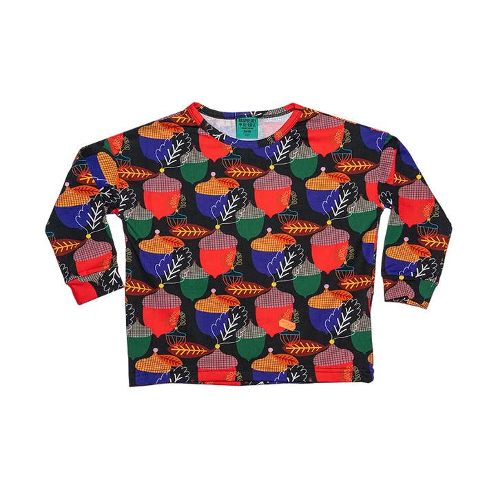 Langærmet T-shirt til børn - Agern for engroshandel hos Raspberry Republic