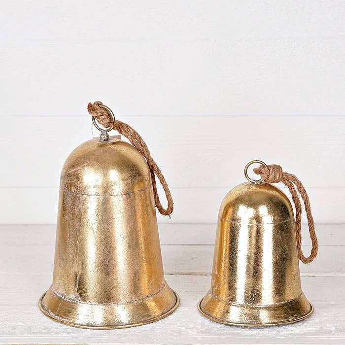 Impressive Enterprises, Inc. - Wholesale Ornament - M30869- Metal Bell w.Loop-Brushed Gold