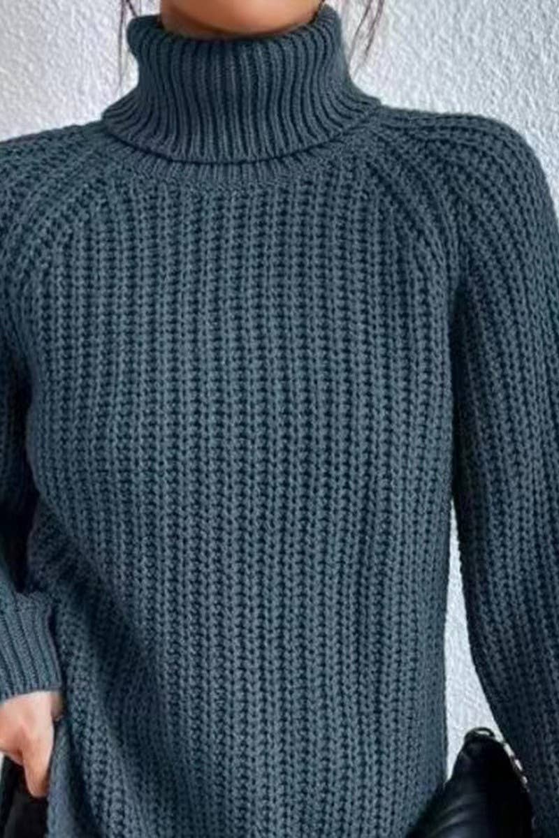 NINEXIS - Wholesale Knit Sweater - Women's - CWOSWL07649_HIGH-NECK MID-LENGTH RAGLAN SLEEVE SWEATER10