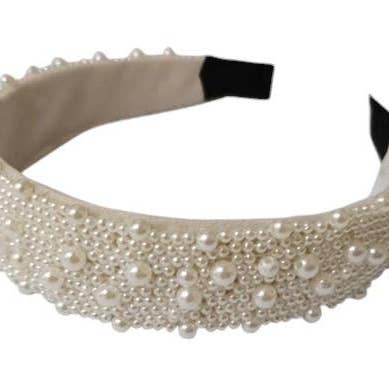 Pearl Deco Headband HB1209-52 (12PC) for wholesale by TAPA fashion