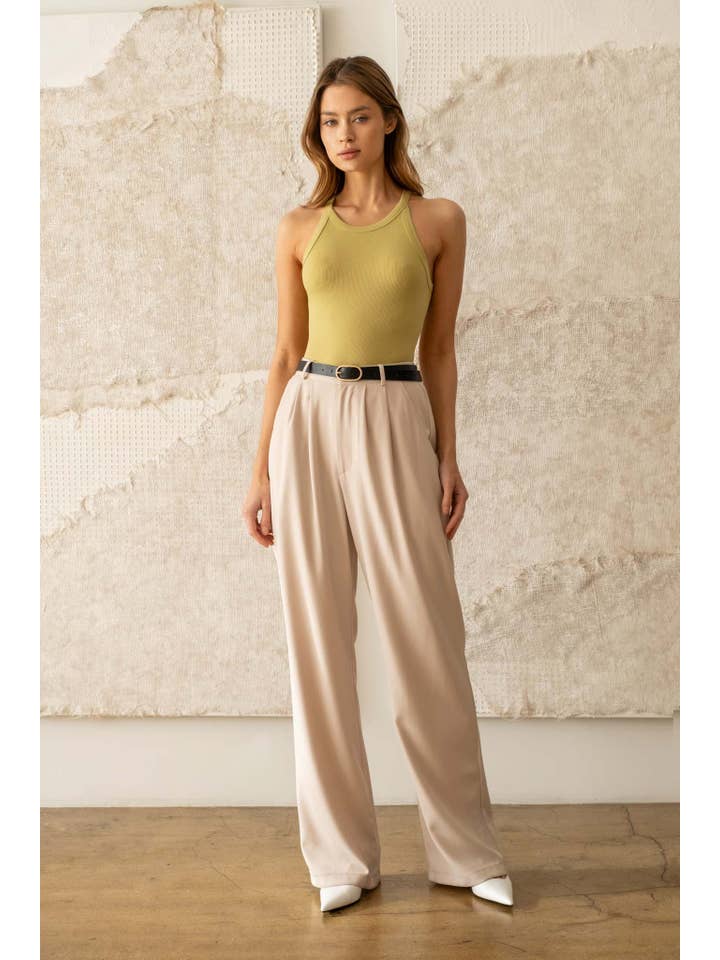 The Workshop Studio - Wholesale Knit Top - Women's - SOLID ROUND NECK KNIT TANK