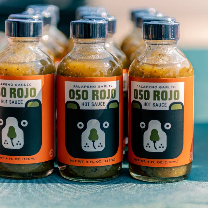 Oso Rojo Hot Sauce - Wholesale Hot Sauce - Jalapeno Garlic - Oso Rojo Hot Sauce 4oz3