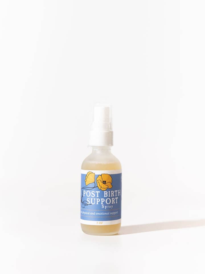 Post Birth Support Spray for wholesale by Golden Poppy Herbal Apothecary