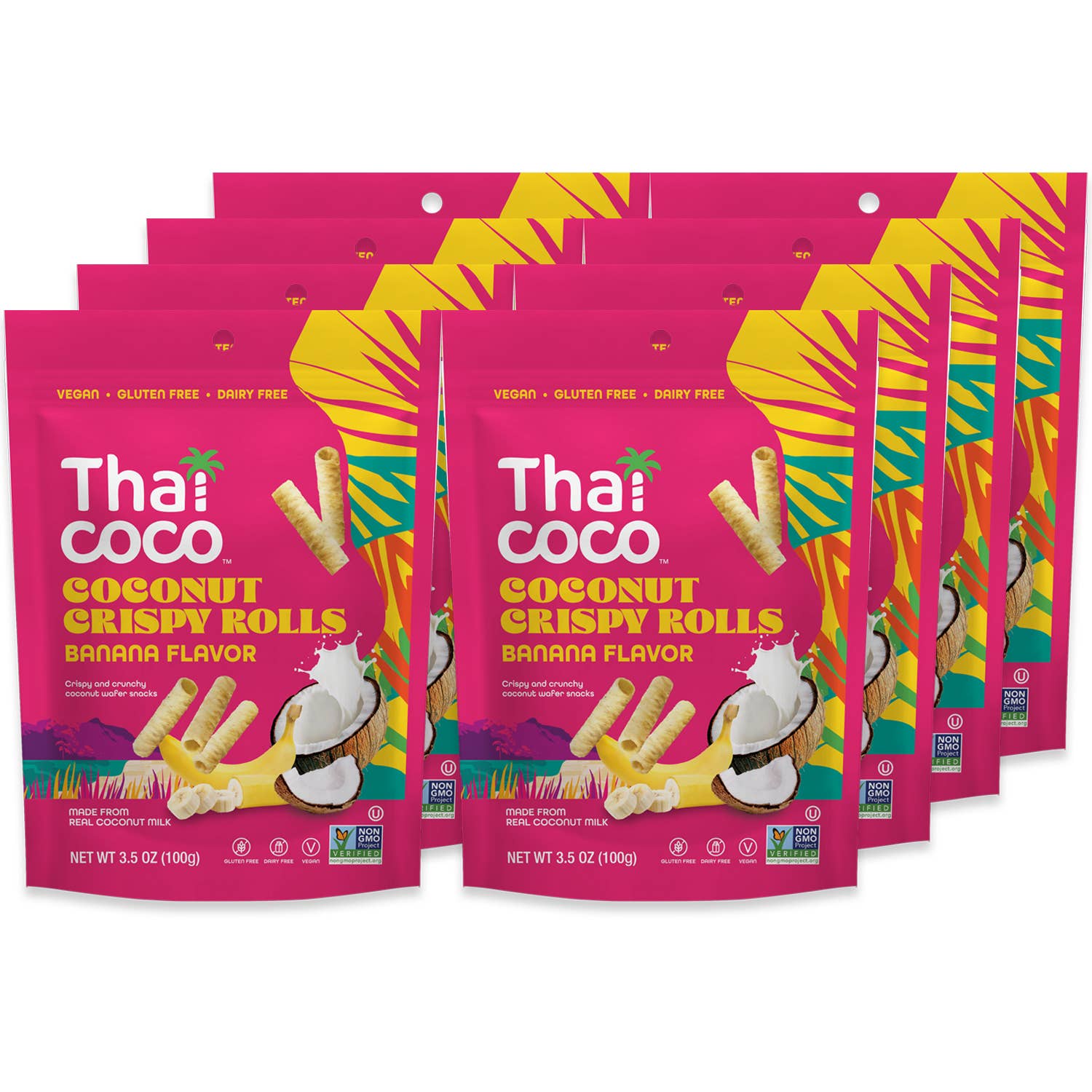 Thai Coco - Wholesale Cookie - Banana Coconut Crispy Rolls - 3.5 oz 4