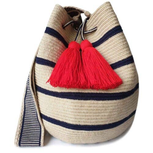 AUTHENTIC Handmade WAYUU Bag (Wula Size L) for wholesale by Lombia + Co.