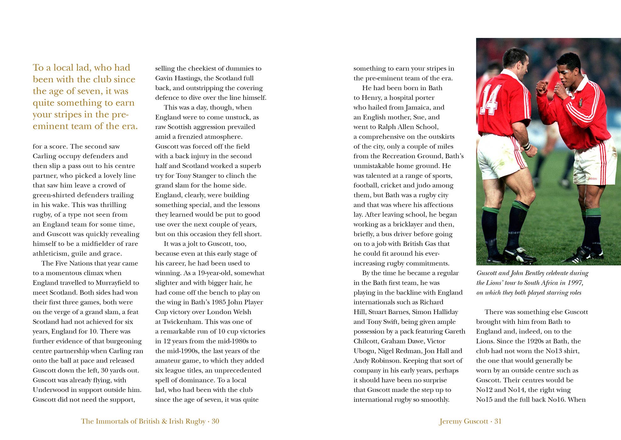 Gelding Street Press - Wholesale Sports & Recreation - Immortals of British & Irish Rugby4