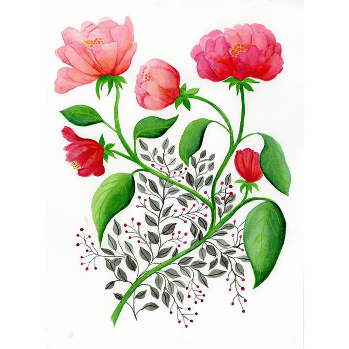 Jen Ray Studio - Wholesale Art Print - Floral Watercolor Giclee Fine Art Print