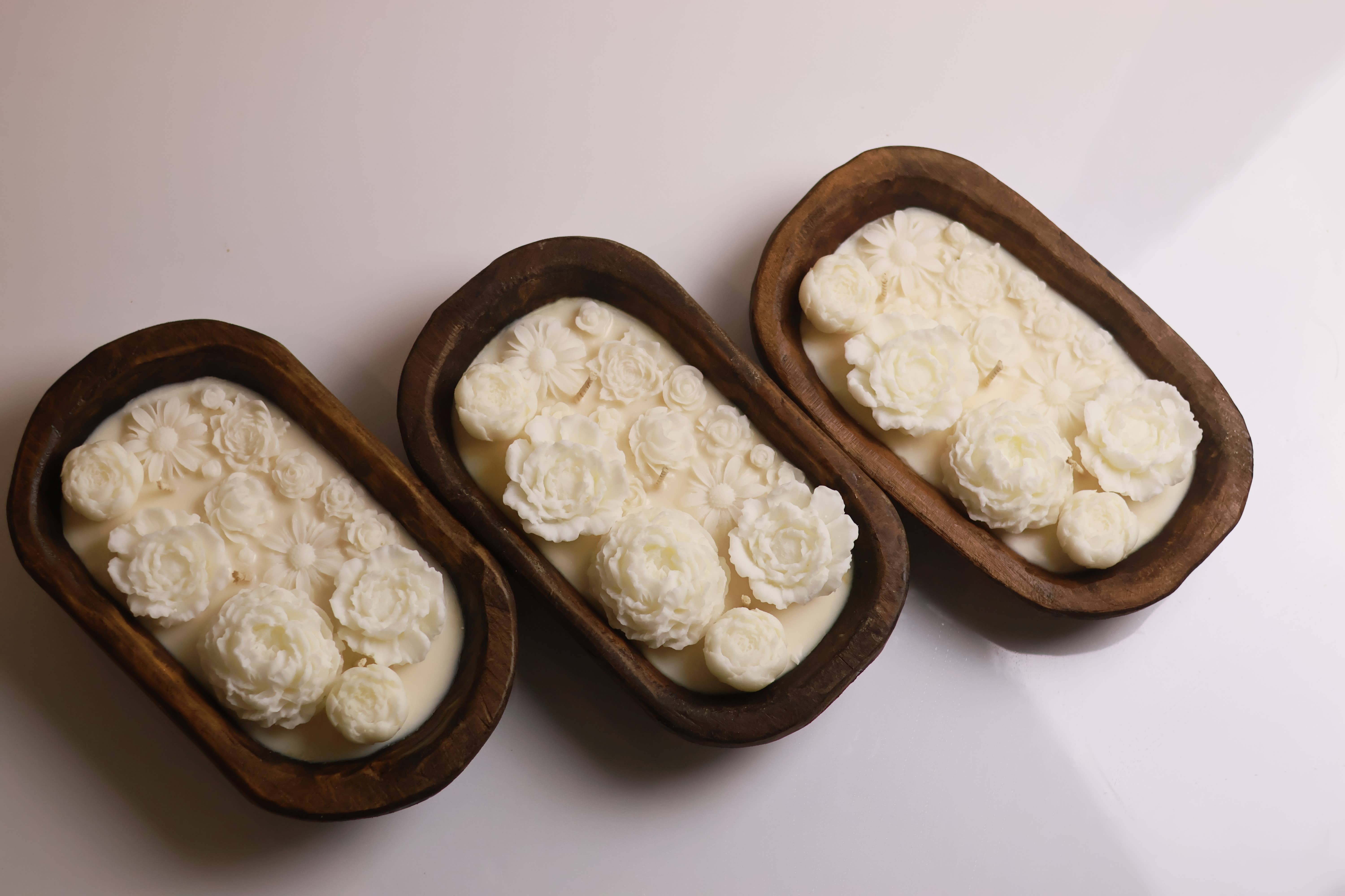 Agaboo Candle – Vela em jarro/copo por atacado – Vela de Taça de Massa Floral de Luxo 2,5x9,5in - Recipiente9