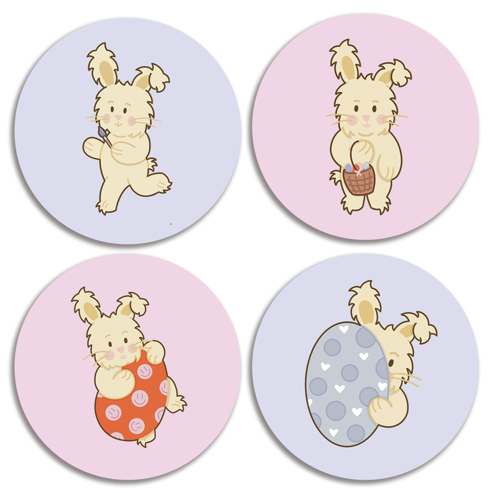 Edgar & Friends – Engroshandel Bordskånere – SÆT Glasbrik | Fluf til Påske0