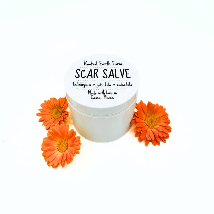 Rooted Earth Farm + Apothecary - Vente Crème/baume/pommade cicatrisante - Scar Salve - 3 options de taille6