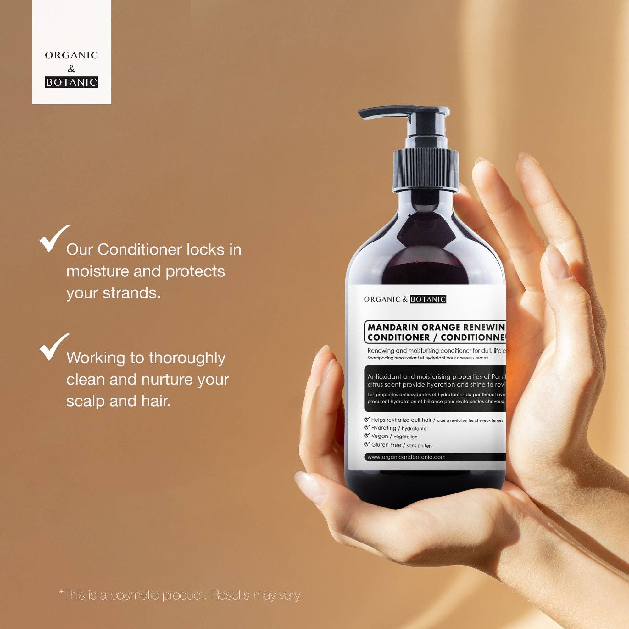 Skin Research Ltd. | Anti-Ageing Skincare & Beauty – wholesale Hair conditioner – Organic & Botanic Mandarin Orange Renewing Conditioner 500ml4