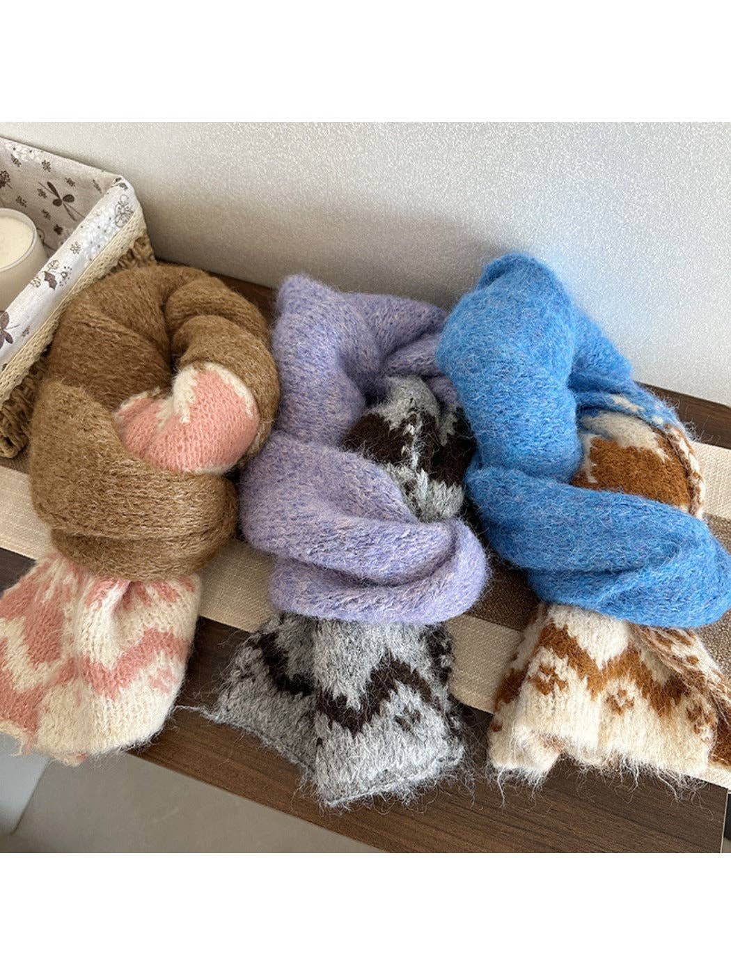 Funkyrel® Atzbranding Limited – Engroshandel Tørklæde - Dame – Scarvii - Vinter Dame Tørklæde - Blødt & Sød Chic7